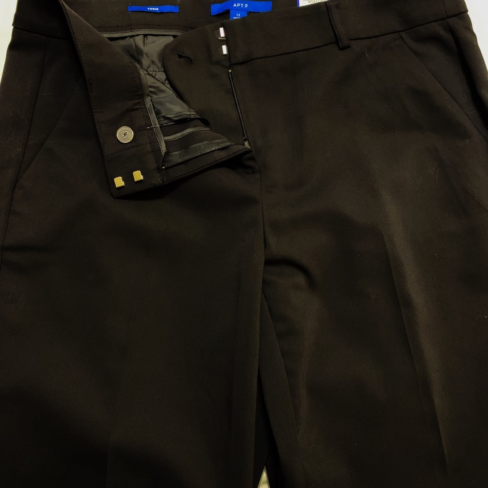 KOHL’S APT.9 TORIE BLACK SLACKS SIZE 12